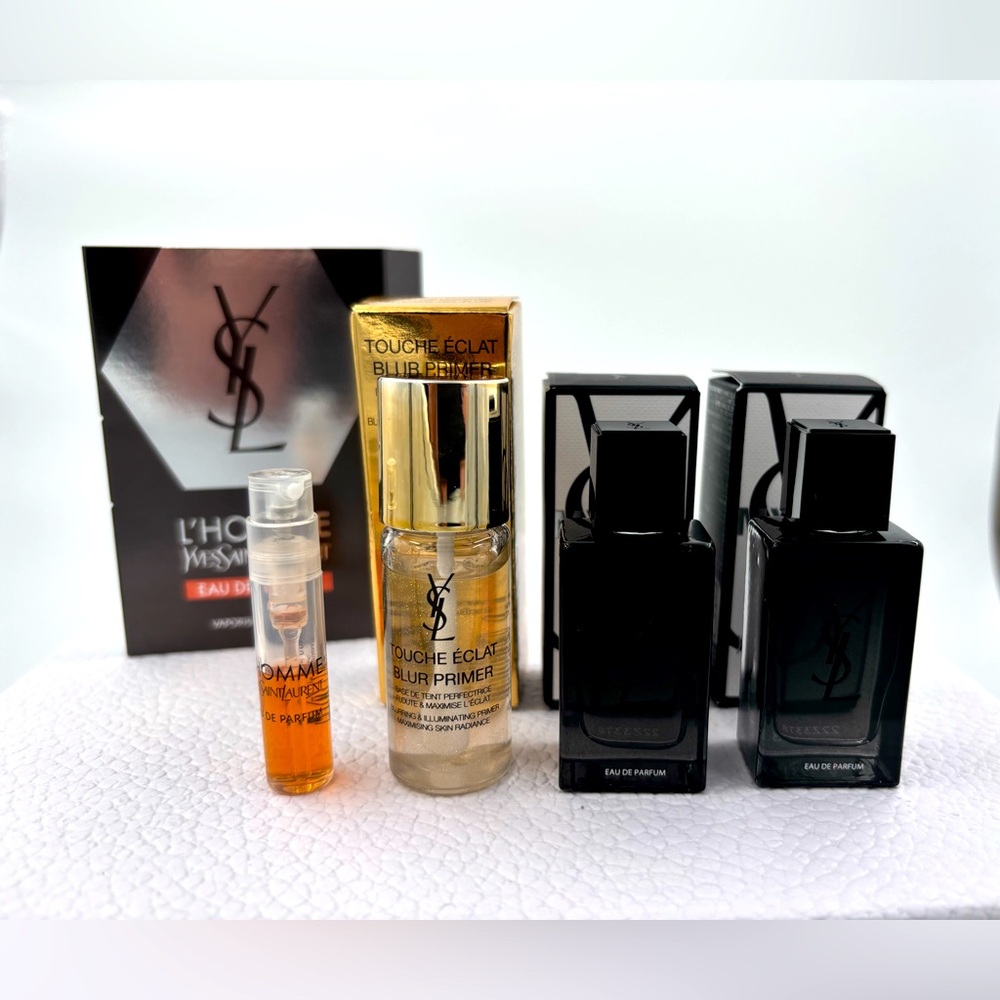 NWT YSL Myself L’Homme Touche Eclat primer 4 pcs deluxe gift bundle